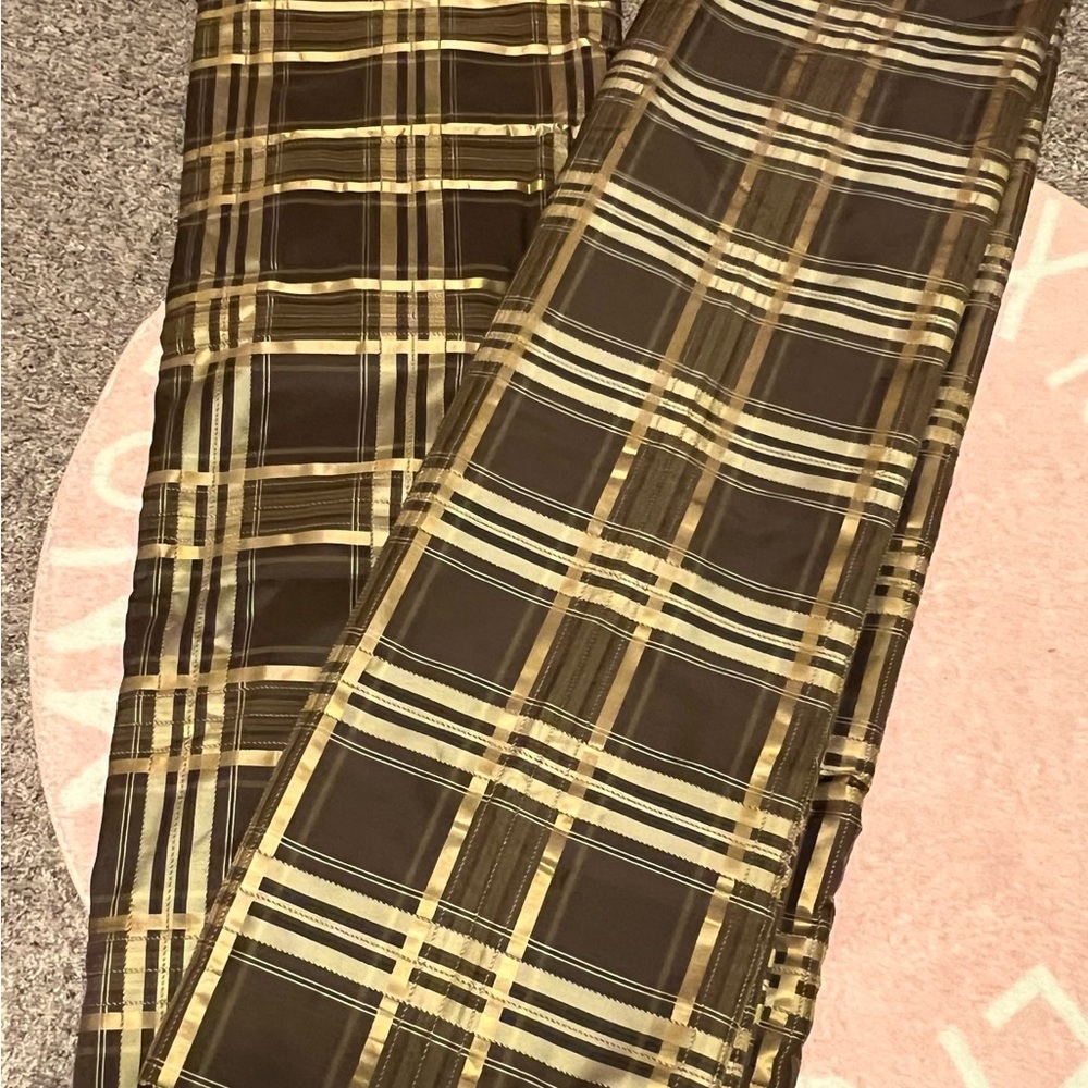 Chris Madden blackout curtains Brown and Gold. 95Lx52W